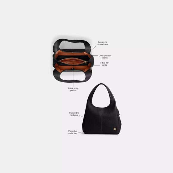 Coach Navy Lana Large Bag NWT - Picture 12 of 13